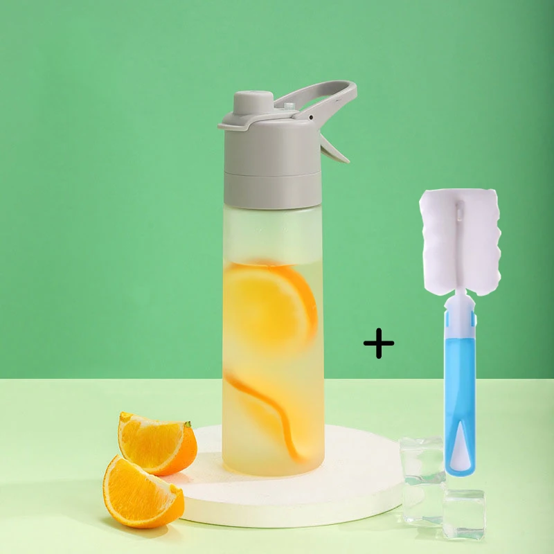 Portable Sports Spray Bottle Clear Water Bottle Bpa Free Tool, For School Gym Travel For Girls Boys 500Ml