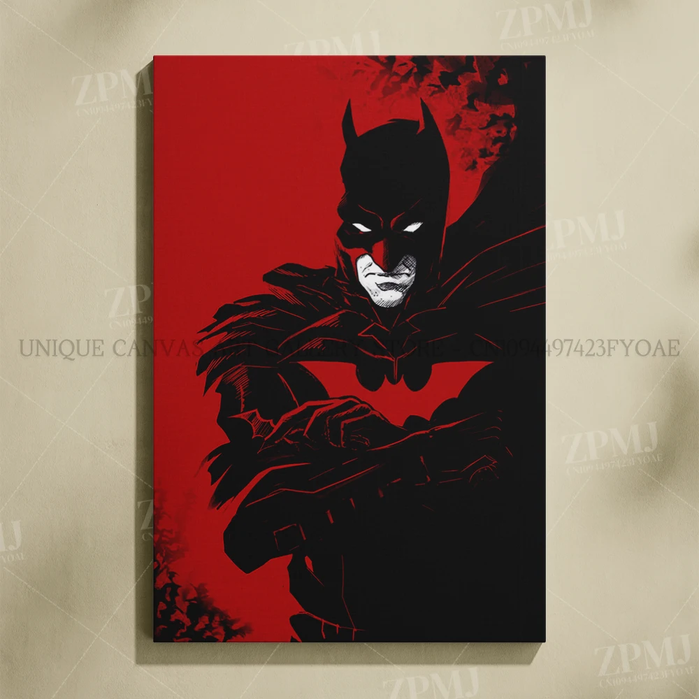 Justice League Superhero Batman Wall Art - Canvas Home Decor Poster Prints