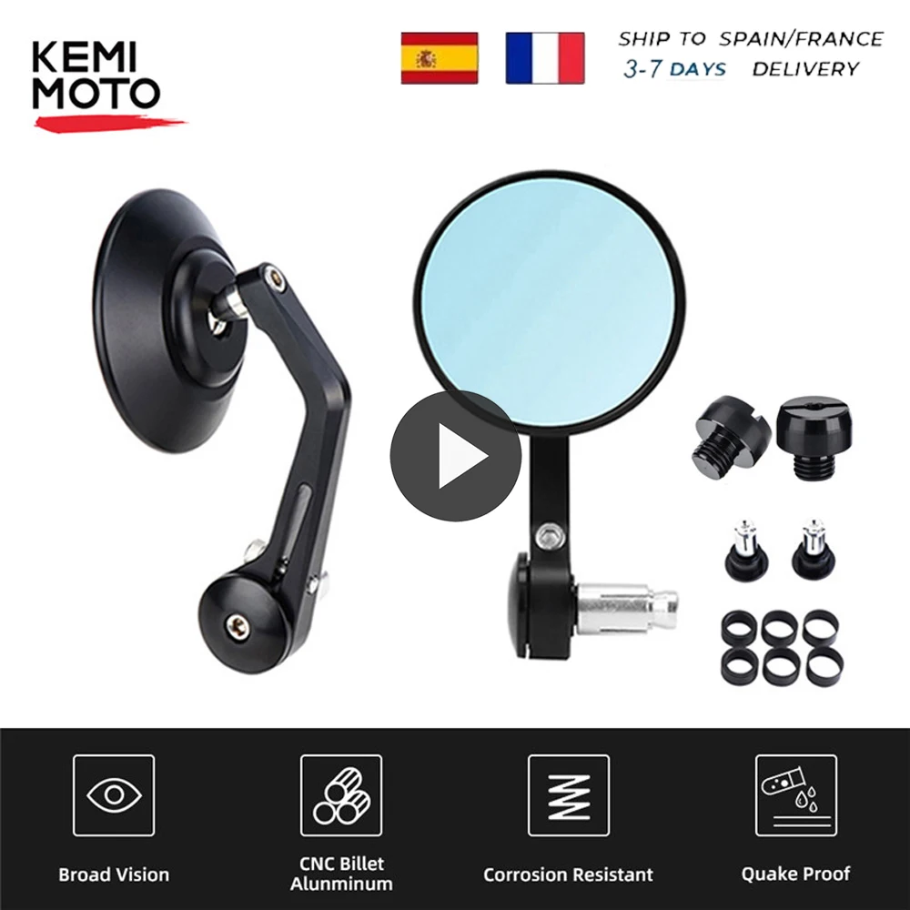 Area1 Kit De Coiffure - Rétroviseurs De Moto CNC Pour