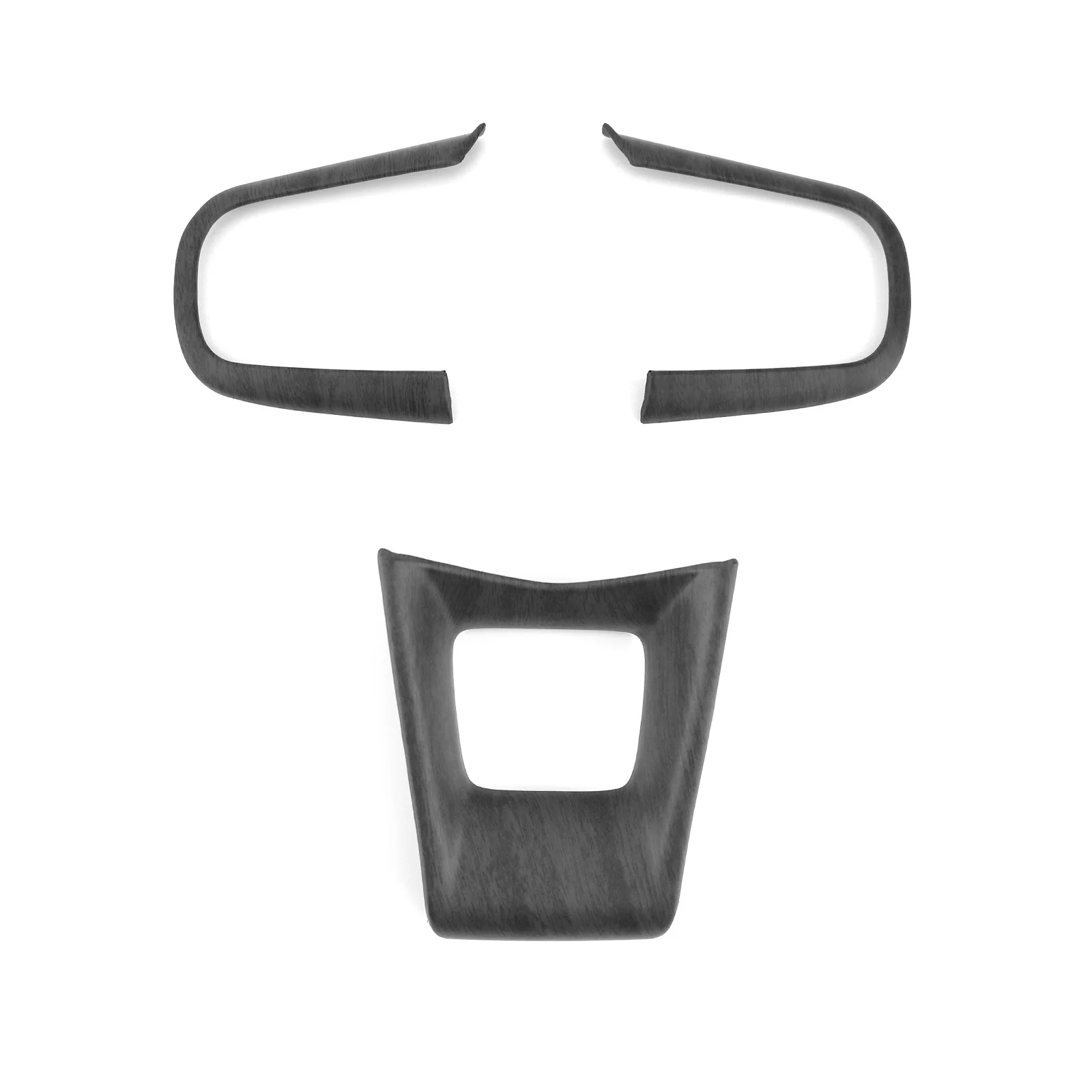 Car Wood Grain Styling Steering Wheel Switch Button Trim Chin Frame Decorative Cover For Genesis GV80 2025 PE Interior Mouldings
