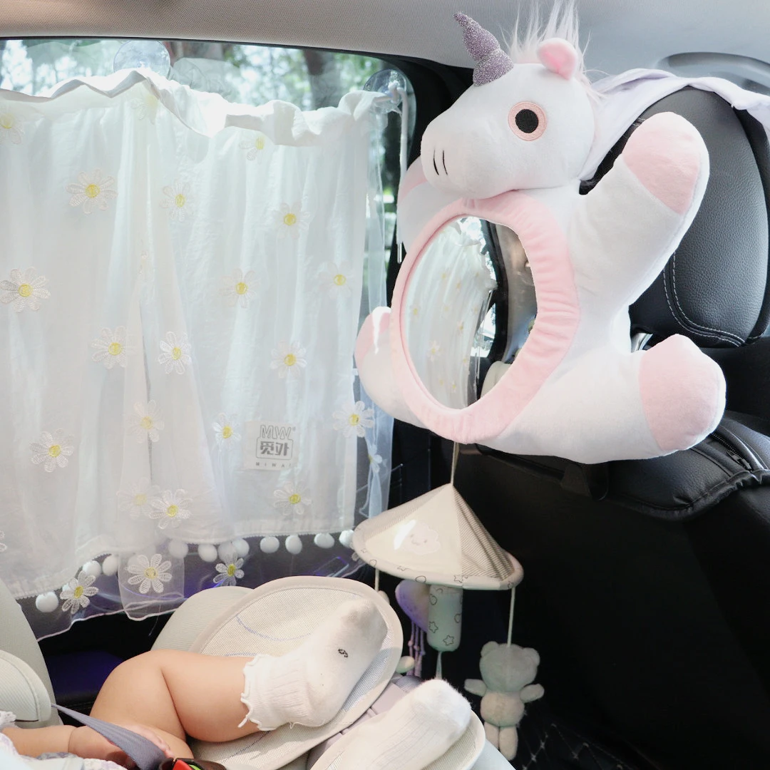 Instagram Wind Baby Frog Observation Mirror Baby Safety Seat Reverse Car Rearview Mirror Cartoon Car Reflector