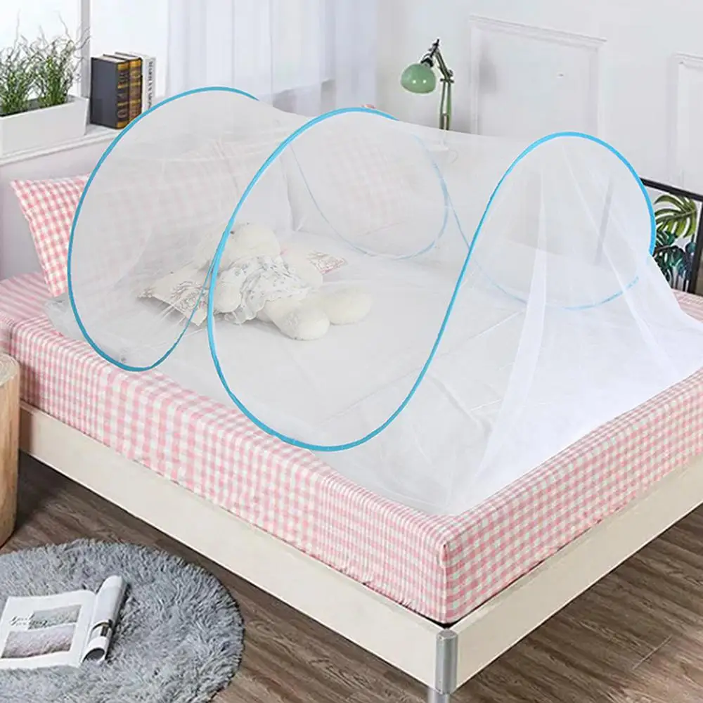Outdoor tent accessories mosquito net Fly Netting Folding Bed Canopy No Bottom &Zipper Anti-Fly Netting Space Cabin Net Fly Mesh