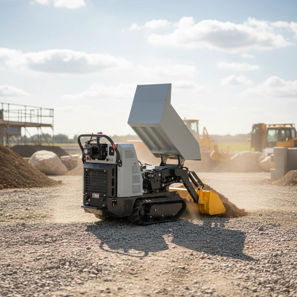 Maßgefertigter Hydraulischer Mini-Muldenkipper für Landwirtschaft, Mini-Raupenkipper OEM, Kleiner Kettenkipper mit Verschiedenen Ladeoptionen