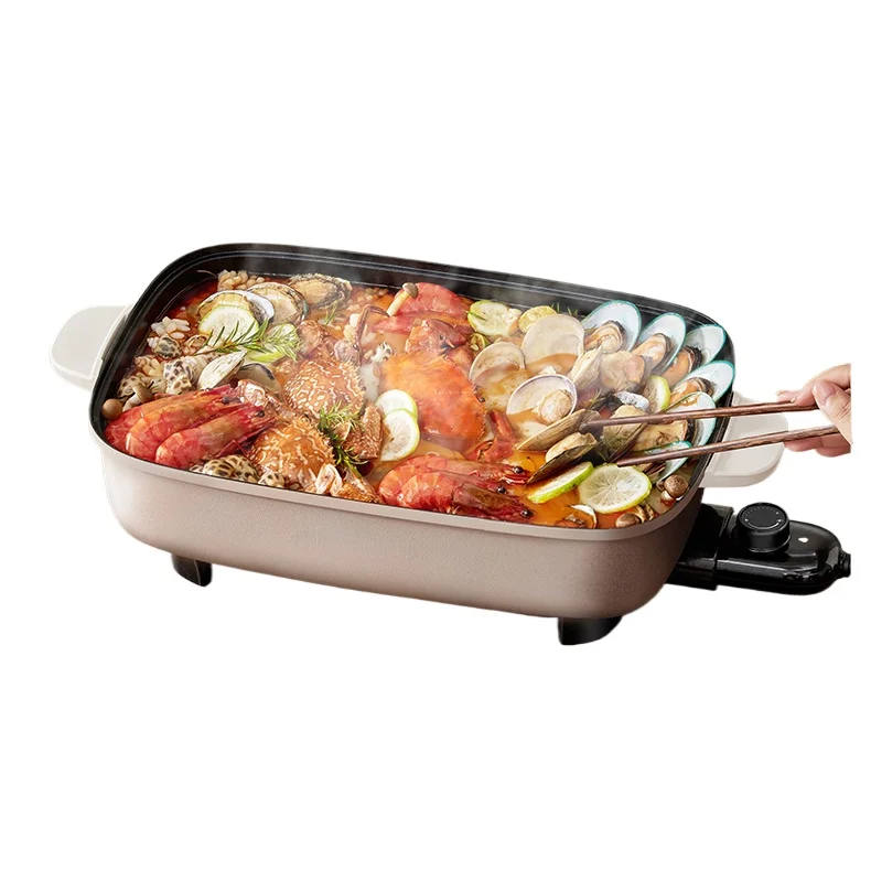 220V 8L Electric Hot Pot with Multi-functions Baking and Cooking for Household Large Capacity Electric Cooker 3