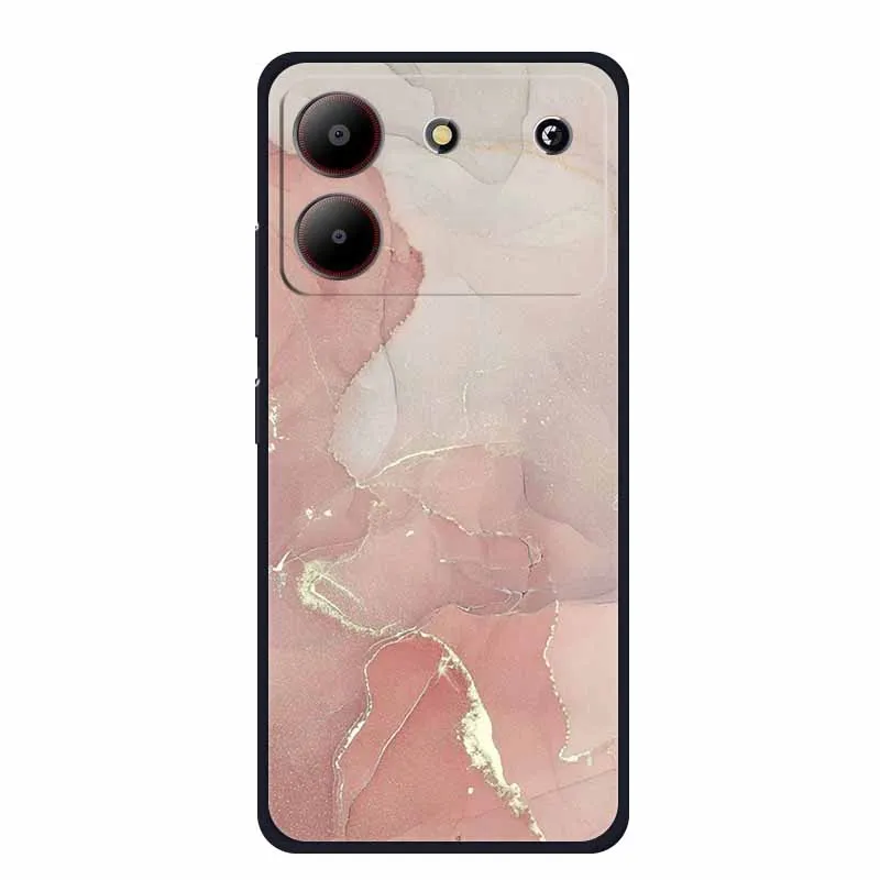 Marble TPU Soft Silicone Back Cover - Colorful Phone Case