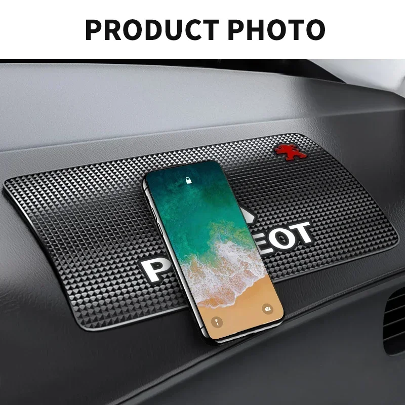 Car Non Slip Mat Phone Holder Pad Accessories 1pcs For Peugeot 206 207 307 3008 2008 308 408 508 301 208