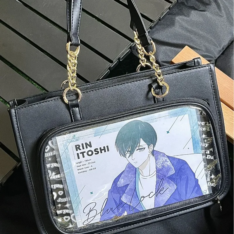 Xiuya Vintage Fashion Shoulder Bag for Women Transparent Japanese Style Ita Bag New Commuter Casual Simple Cute Female Handbag