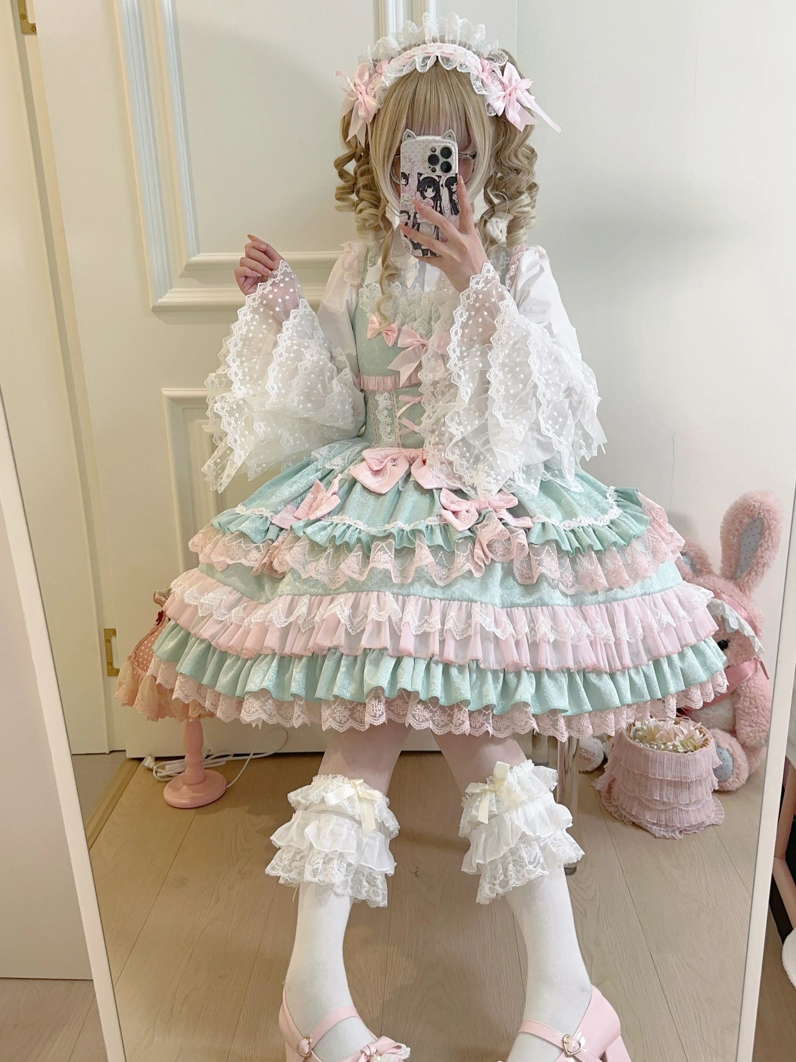 Original Design Lolita Dress Doll Sense Sweet Jsk Suspender Dress Princess Clothes Birthday Party Cute Back Bow Friends Gift lolita dress lolita suspender dress lolita cosplay costumes suspender dress lolita skirt lolita blouses