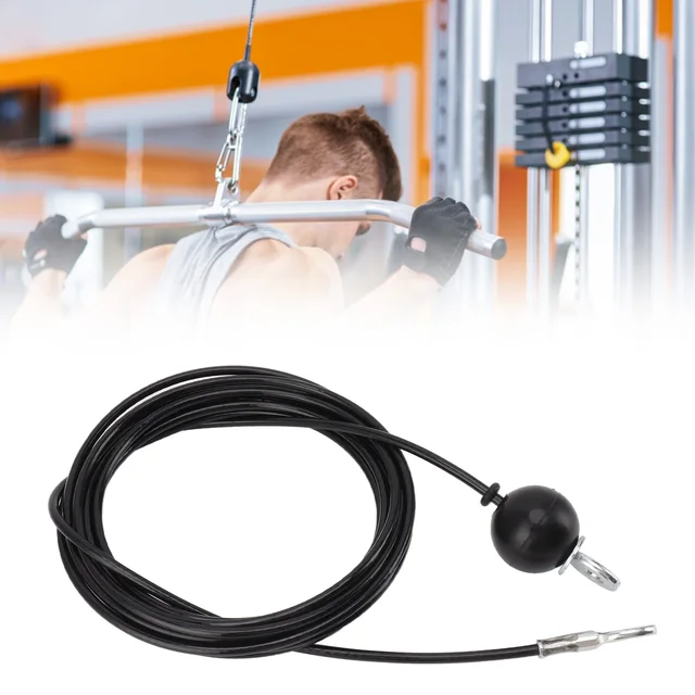 4/5M Steel Wire Rope DIY Heavy Duty Multi Gym Cable Fitness Pulley Machine Home Fitness Exercise Equipment Accessories Tool 5