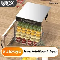 8-layer fruit dryer stainless steel fruit and vegetable dehydration air dryer pet meat dried fish food dryer 110V-220V 1