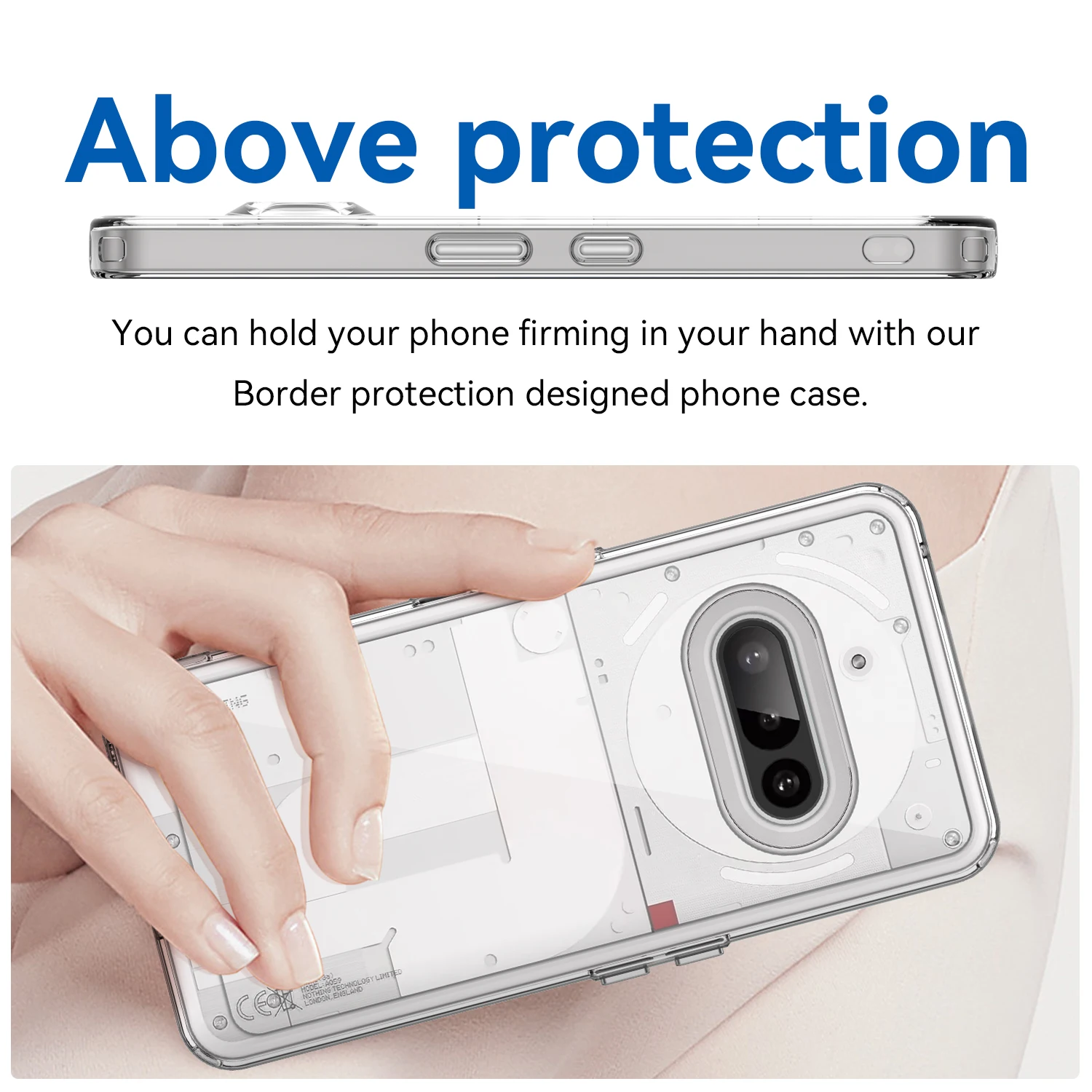 Transparent Anti-Shock Case for Nothing Phone 3A Pro Phone3A 2 2A Plus CMF Phone 1 Accessories Cover 2