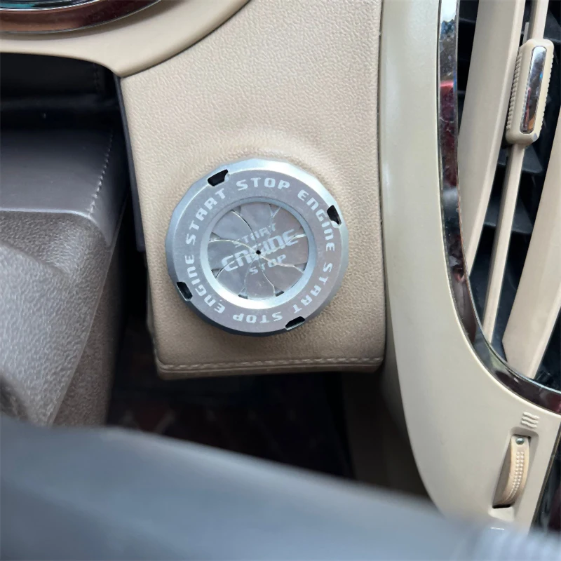 Car Moto Engine Start Stop Button Cover Interruttore Di Accensione Blade-Type Rotatable Protection Cap Decorazione D'Interni Decor Sticker