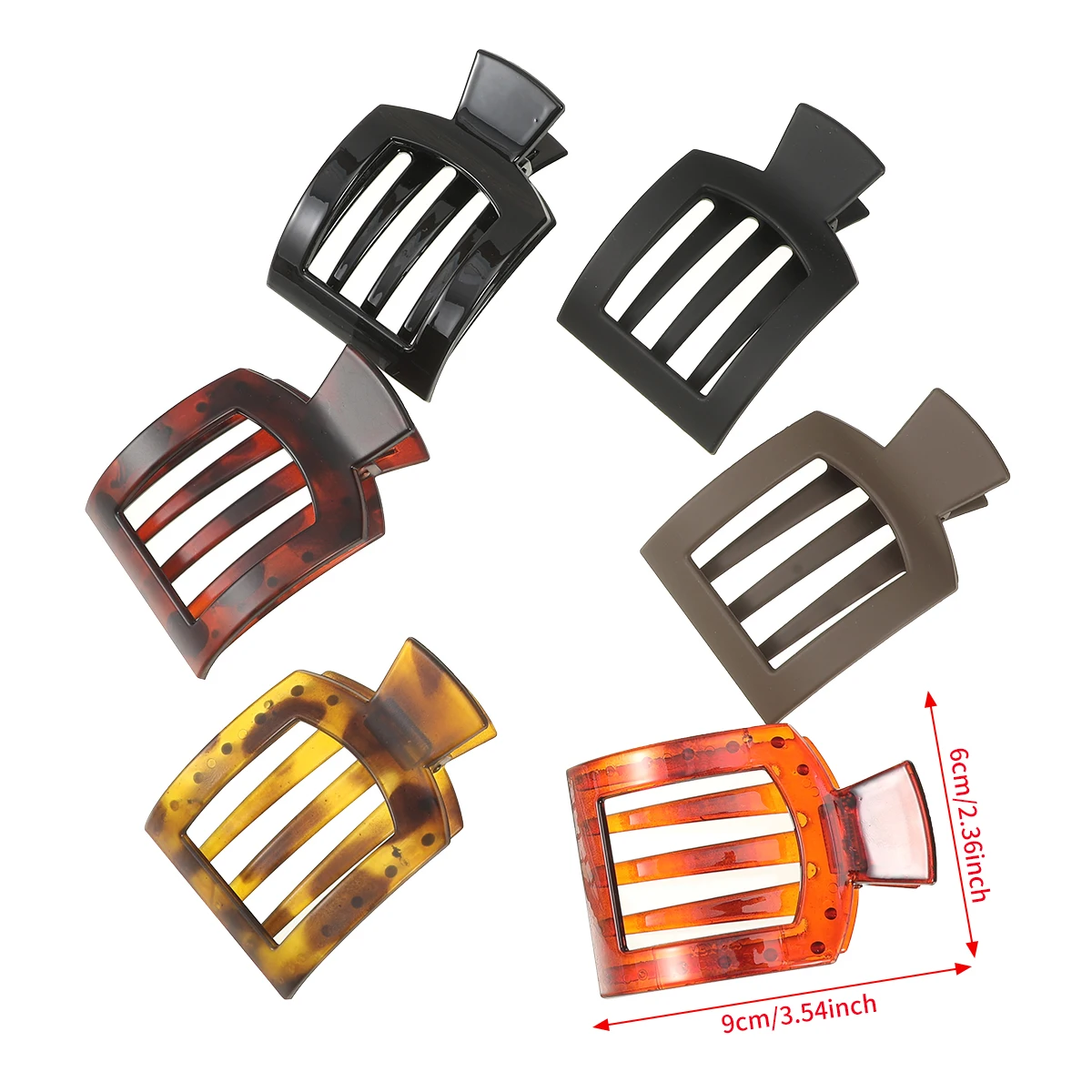 Frosted Double Fork Brown Black Hairpin For Women Ponytail Holder Hair Clips Hair Pin Ladies Retro Hair Accessories Hair Clamps