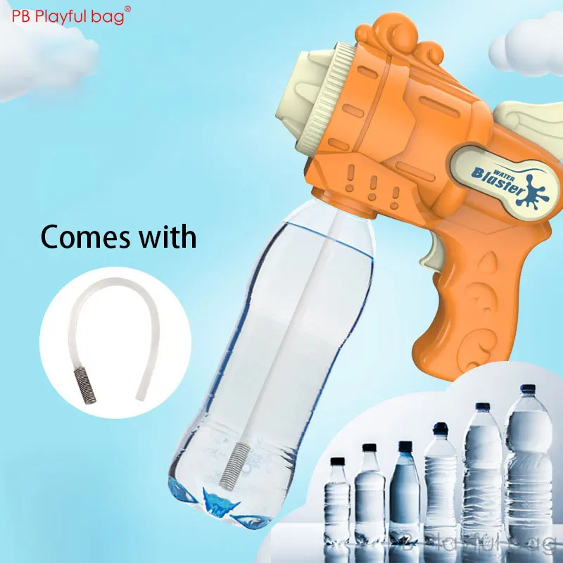 2 mode Cartoon Electric Water Gun Summer Spray water toys Summer outdoor Children toy blaster DIY Empty Bottle Modification AC79