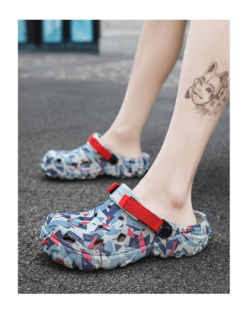 New Men's Clogs Slippers EVA Soft-soled Lightweight Home Casual Sandal Men Garden Shoes Flat Camouflage Outdoor Sandals Male S84488b6b6b824c91bdc6937fad98026eQ
