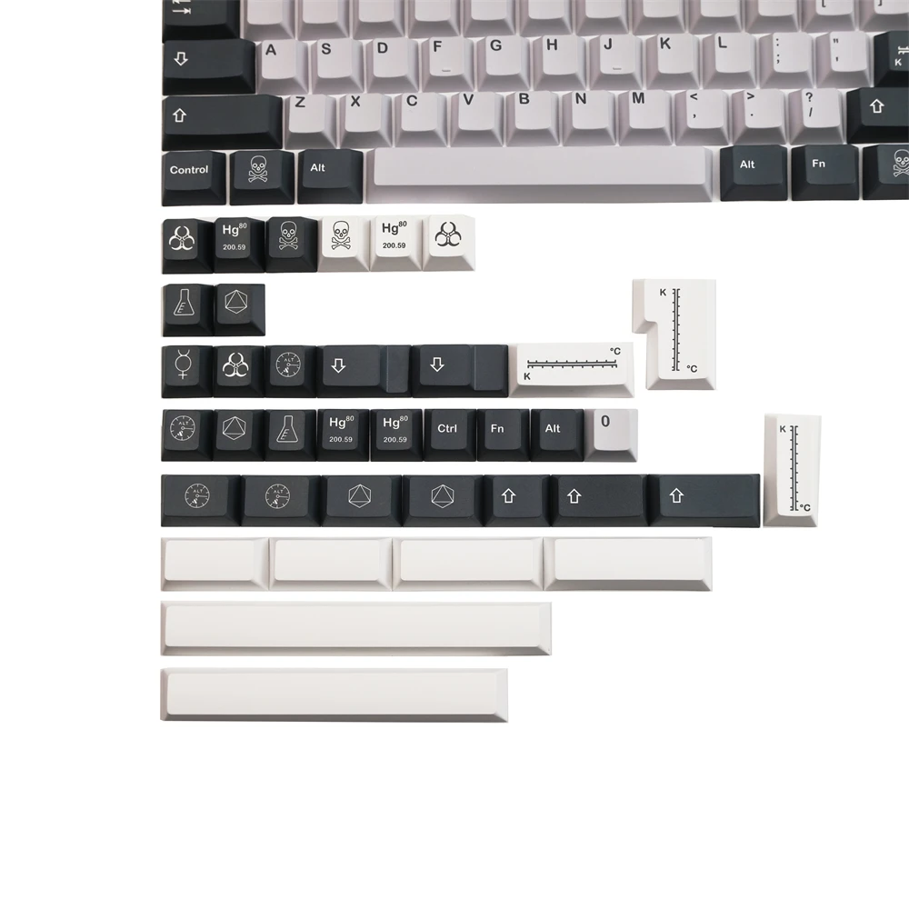 Gmk Mercury Keycaps Teclas Personalizadas Perfil Pbt Cherry 142 Teclas Interruptor mx Teclado Mecânico 60 80 Layout - Imagem 4