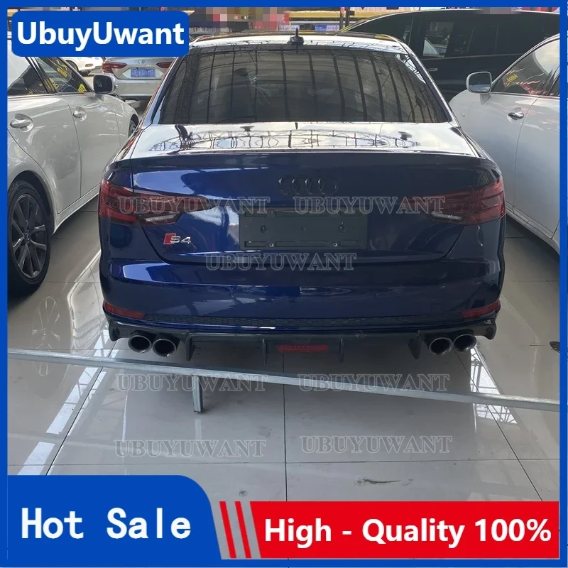 

Диффузор для заднего бампера, спойлер для Audi A4 B9 S-Line Sedan 2017-2023 Style S 4 R S4, настоящее углеродное волокно