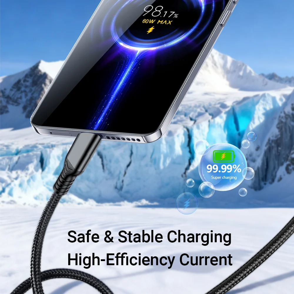 High-Speed Braided USB Type-C Charging & Data Cable