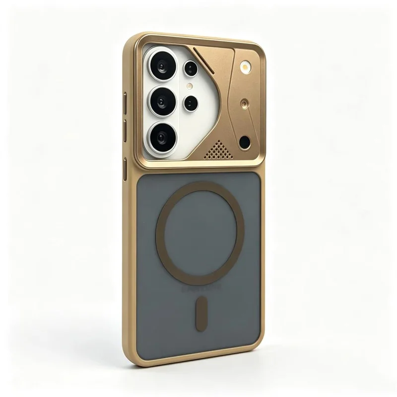Matte Armor Magnetic Wireless Charging Phone Case - Translucent Shockproof Cover