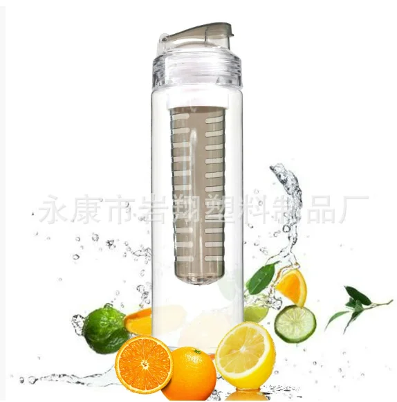 שלי פלסטיק מים בקבוק בנות חמוד 900ml נסיעות חיצוני Creative פירות יציקת Infuser לימון מיץ ספורט דלעת לשתות בקבוקים
