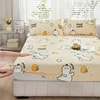 Cartoon Style Fitted Sheet Pure Cotton Bed Sheets Adults Kids Room Mattress Cover Printed Bed Linen 매트리스커버 (No Pillowcase) 3