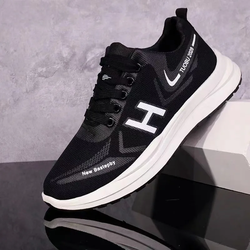 

Мужские кроссовки с сетчатым верхом, дышащие кроссовки с дышащей вставкой, на мягкой подошве, повседневная обувь для студентов, весна-лето 2023