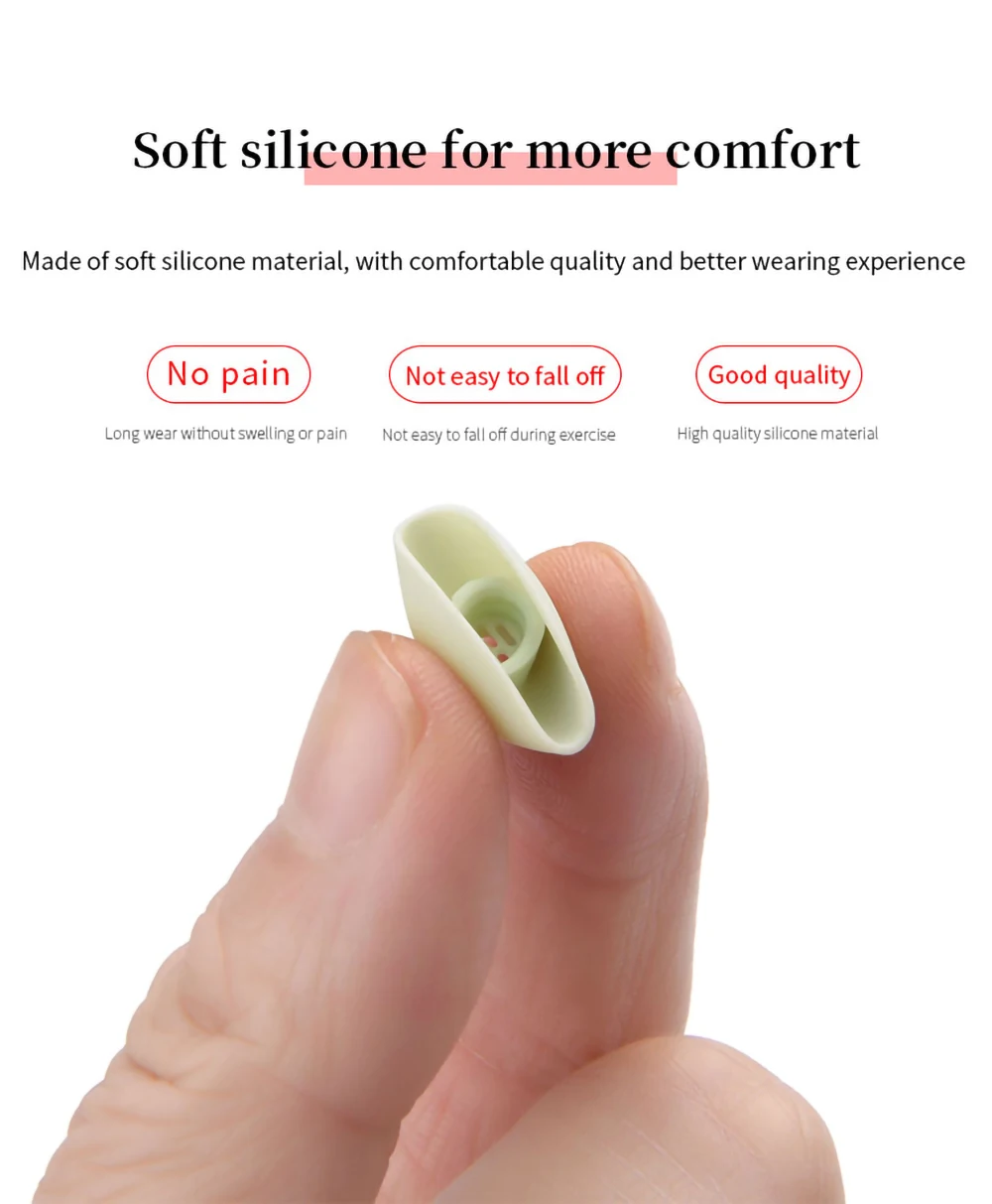 6Pcs Silicone Ear Tips for OPPO Enco Free3 TWS Earbuds Eartips Enco Free 3 Ture Wireless Earphone Tips