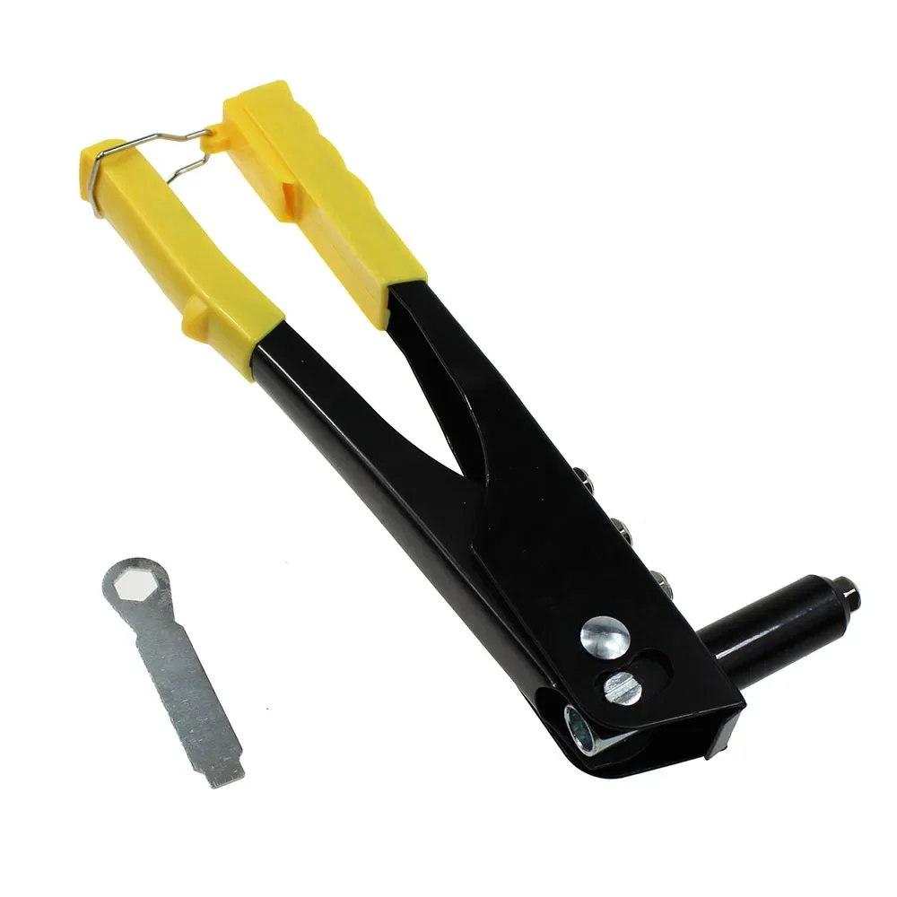 Rivet Gun Set Rivet Gun 10" Kit for 3/32" 1/8" 5/32" 3/16" rivet Hand Tool Gutter Repair Heavy Duty