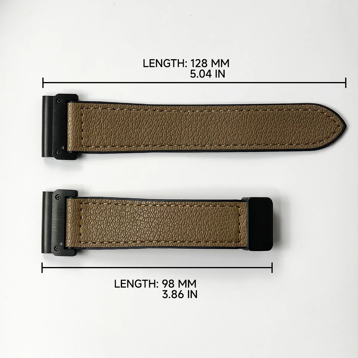 Premium Leather Silicone Sport Band – No-Gap Quick Release Watch Strap
