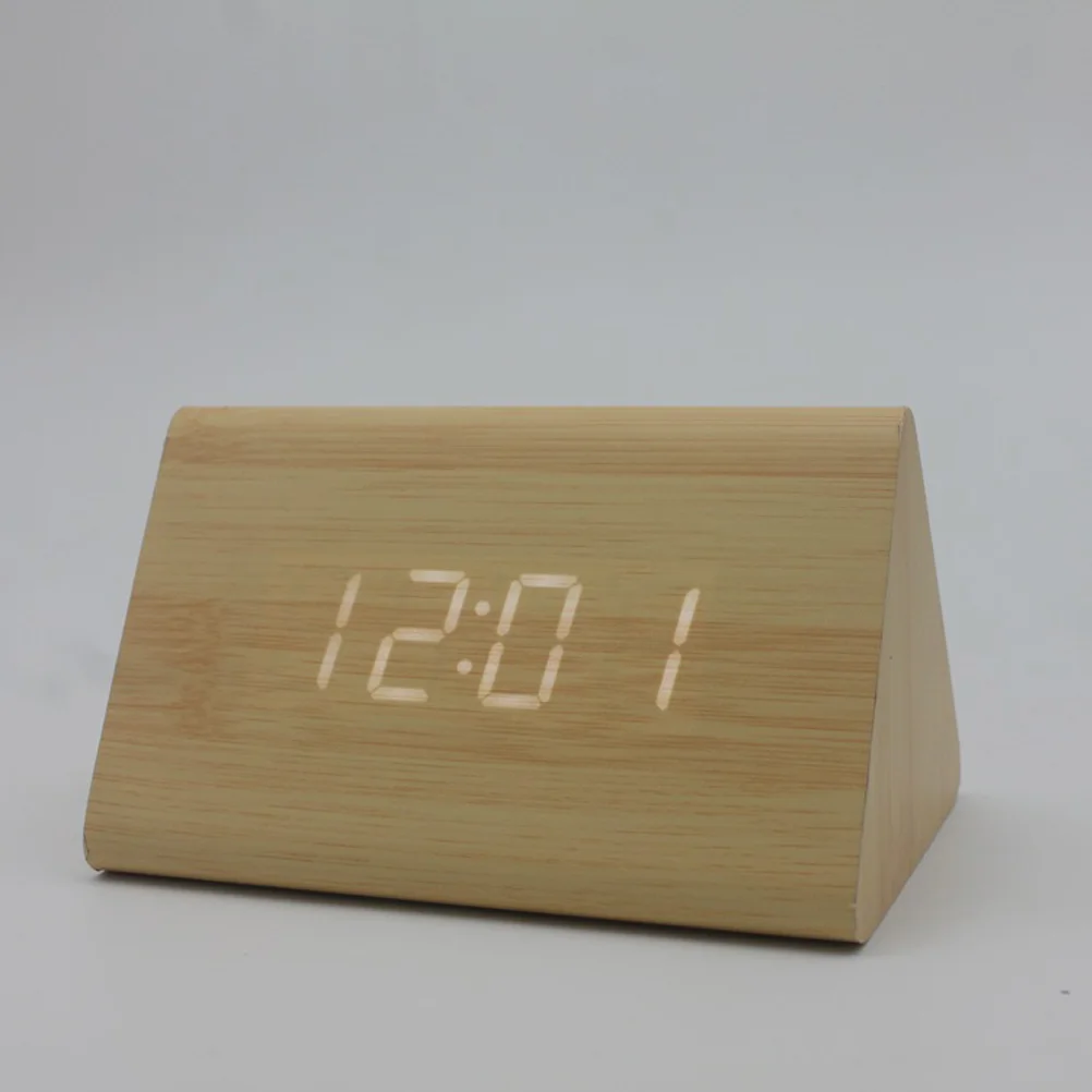 Alarm Clock Desk Perpetual Calendar with Night Light Digital LED Display Clocks 6