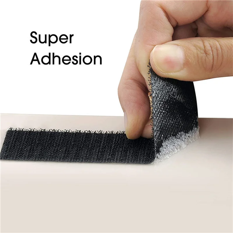 1Meter Strong Self Adhesive Hook and Loop Fastener Tape Nylon Sticker Adhesive Strips Glue Tape DIY Craft Accessories 16-100mm Hook and Loop Fastener Tape