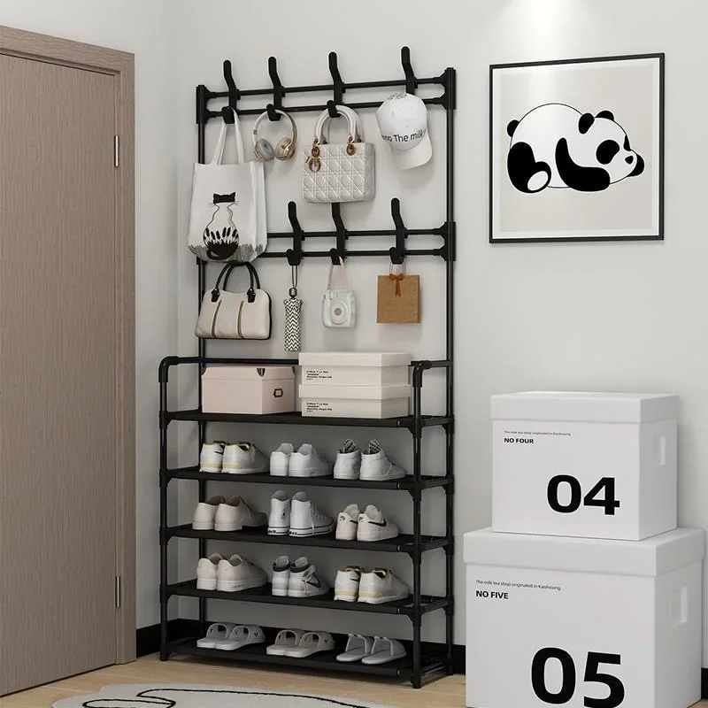 Shoe and Hat Rack Multi-Layer Household Floor Integrated Simple Multi-functional