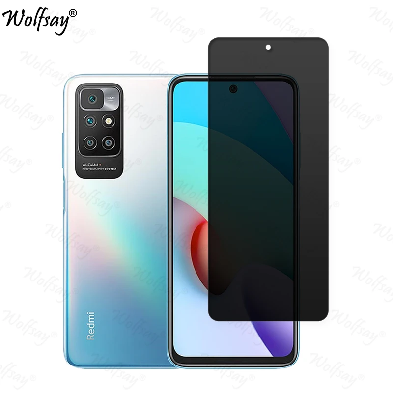 زجاج مقسى مضاد للتجسس لهاتف Xiaomi Redmi 10 2022 و...