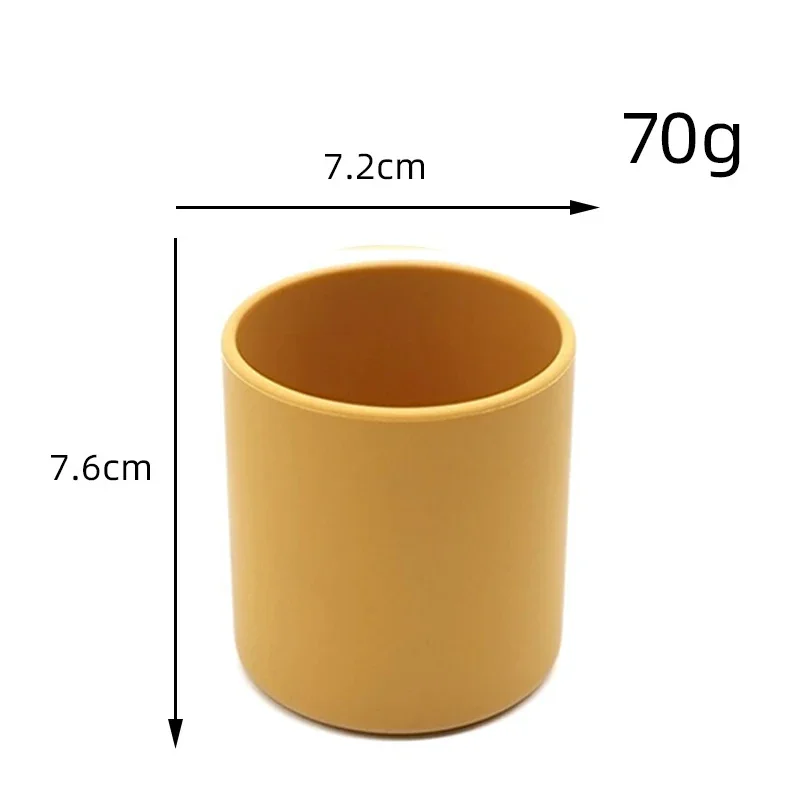 Silicone Cups Drinking Cup Feeding Cup Baby Learn To Drink Cup Kids Feeding Cup Infant Toddler Tableware Drinking BPA Free Food Grade Heat-Resistant Silicone