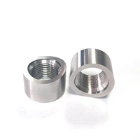 1PCS Stainless Steel O2 Oxygen Sensor Curve Notched Base Nut Bung M18x1.5 Adapter 1