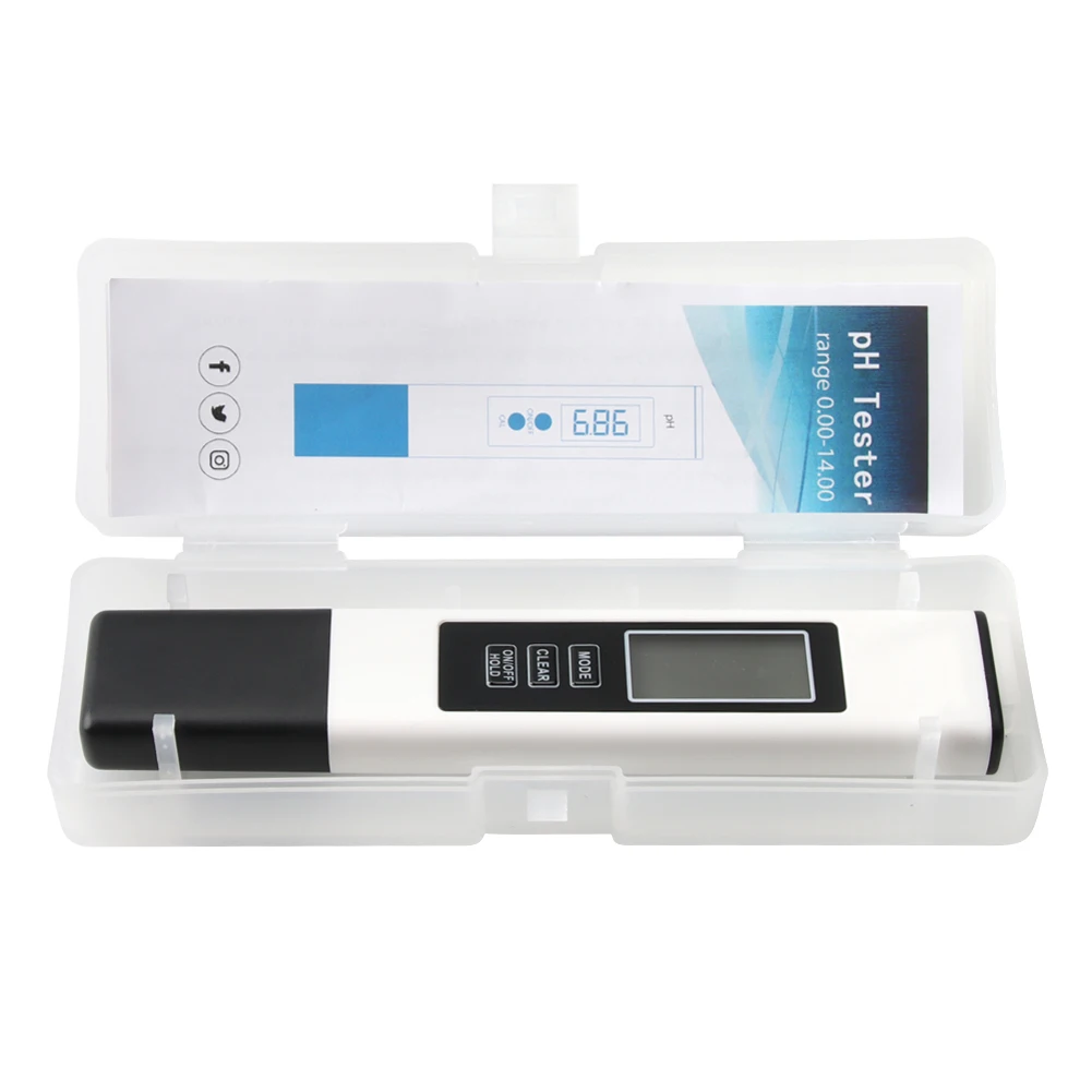 4 in 1 TDS Meter Digital Water PH Meter 0-9990PPM High Precision Digital Water Quality Tester Aquarium Swimming Pool PH Tester
