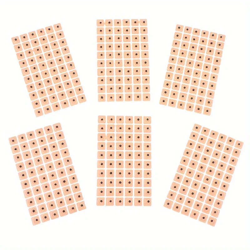600/1200PCS Relaxation Ear Stickers Therapy Needle Patch Ear Acupuncture Needle Ear Massage Care Auriculotherapy Vaccaria Seeds 4