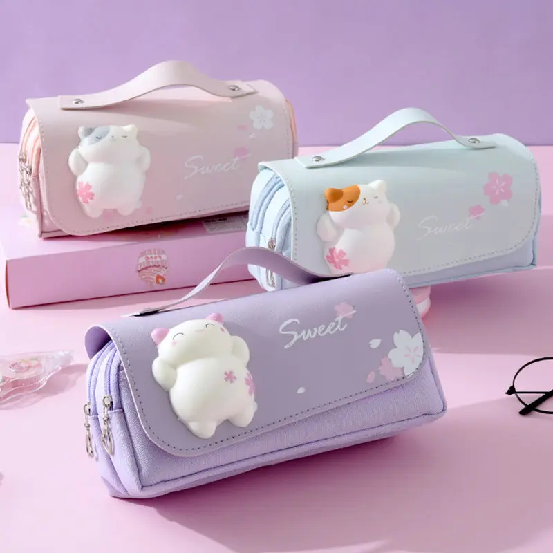 TULX korean stationery pencil case school supplies stationery kawaii bag  cute pencil case cute school stuff