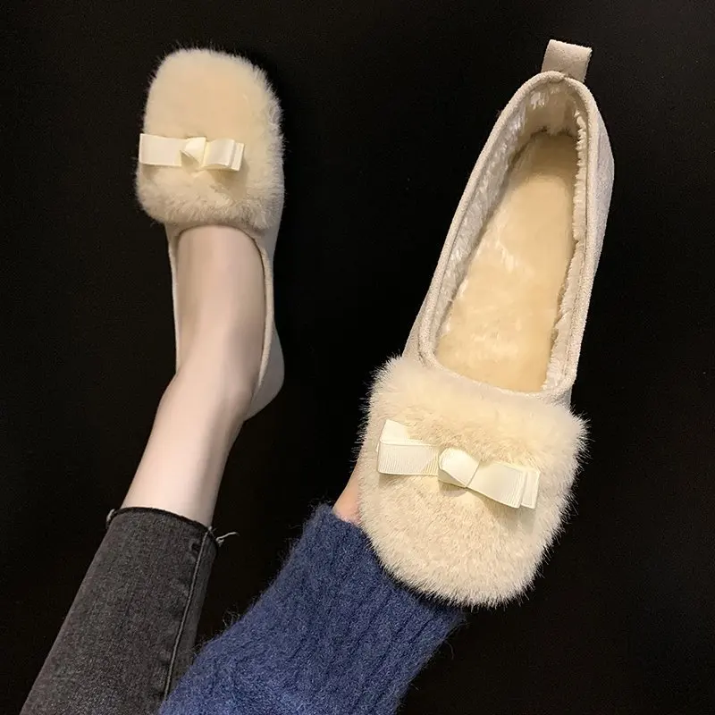 

Женские туфли, новинка весны 2023, модная повседневная женская обувь, домашние тапочки с квадратным носком, Женская Роскошная обувь с закрытым носком для женщин