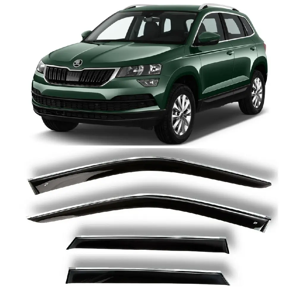 Window Deflectors Chrome Strip Moulding Cobra Tuning S22620cr Car Skoda