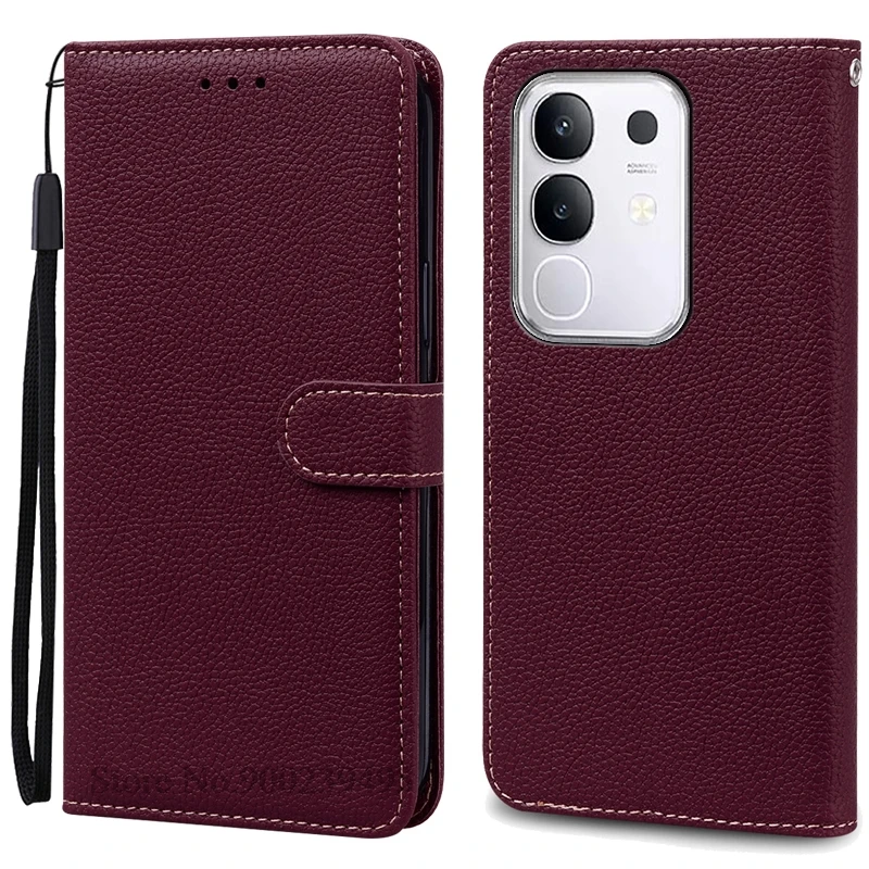 Luxurious Leather Flip Wallet Phone Cover with Soft TPU Silicone