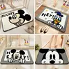 Disney Mickey Mouse Cushion Pillow Kawaii Cartoon Anime Faux Cashmere Carpet Bathroom Non-slip Mat Cute Plush Mat Gift for Kid 1