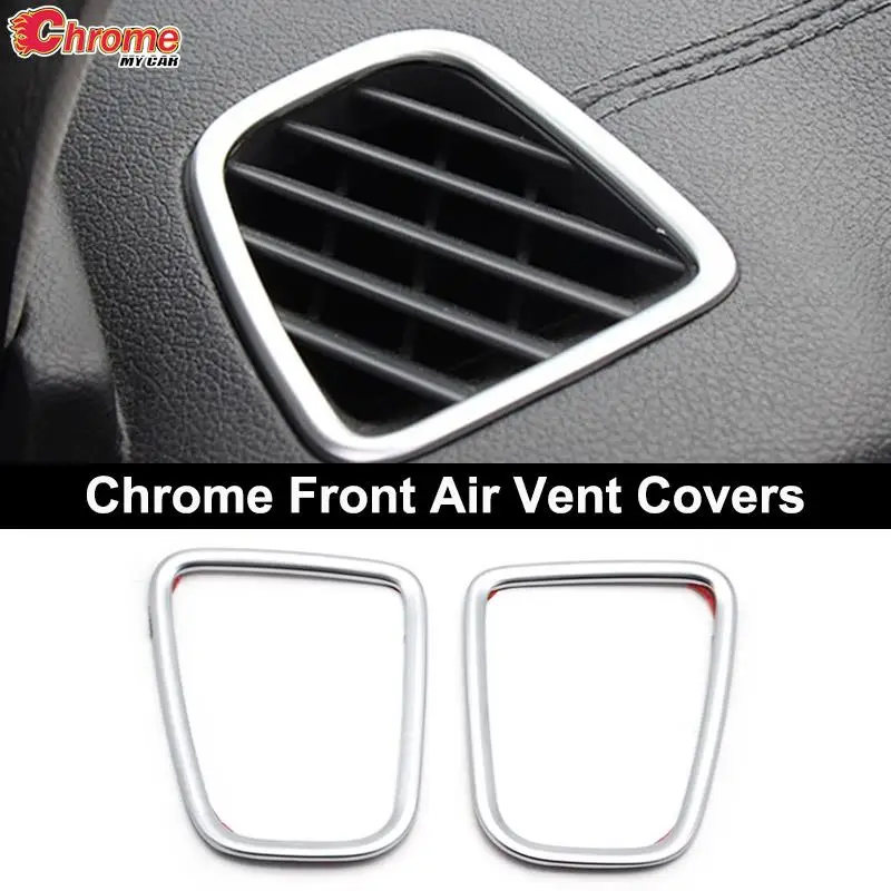 For Kia Sportage QL Chrome AC Air Vent Cover Stainless Steering Wheel Trim Decoration Car Accessories car air conditioner trim strips