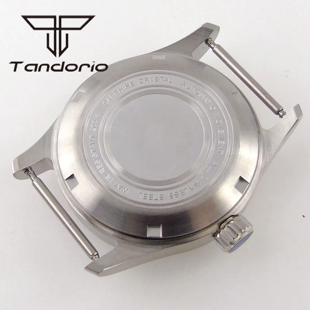 36mm Stainless Steel Brushed 200m Dive Pilot Watch Case Fit NH34 NH35 NH36 ETA2824 PT5000 Movement Sapphire Glass Screw Crown