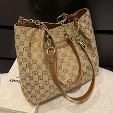 

High Quality Ladies Large Capacity Canvas Shoulder Bag 2022 New Women's Bags Fashion Letter Printing Handbag Net Red Tote Bag