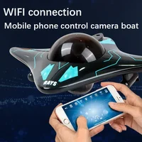 6CH RC Boat Submarine With Camera Underwater Remote Control Wifi FPV Remote Control Boats Radio Control Toys For Kids Gifts 3