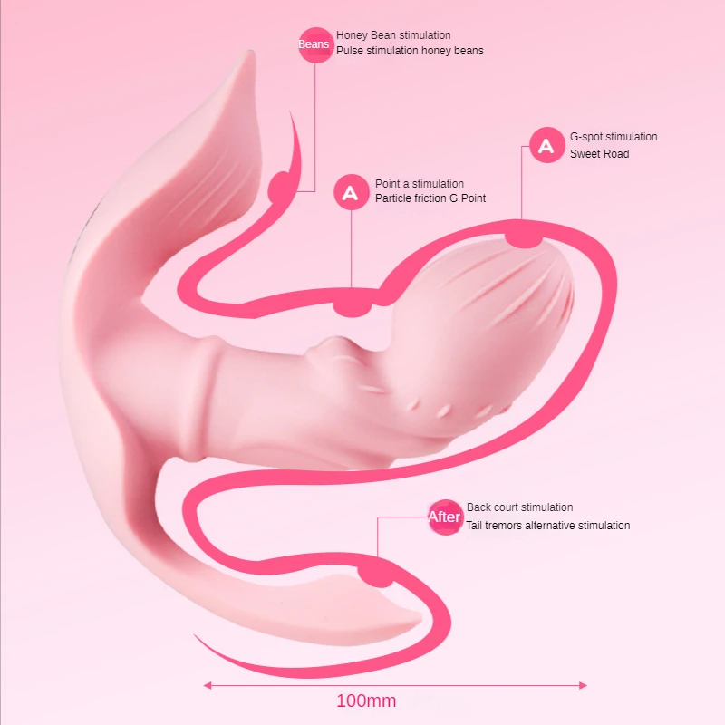 Vibromasseur portable gode G Spot stimulateur de Clitoris papillon culotte vibrante jouet érotique S_voghion.com