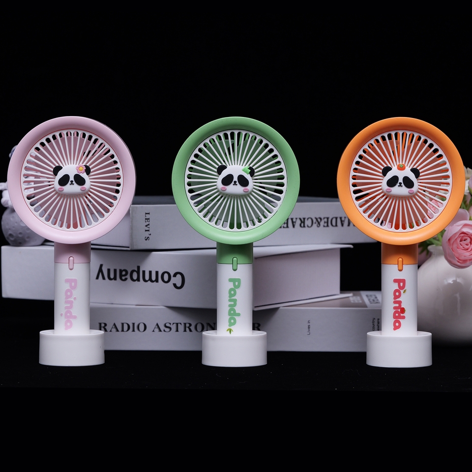 YS-2366-Cute Panda Series Handheld Fan - Strong Wind & Long Battery Life, Portable Cooler