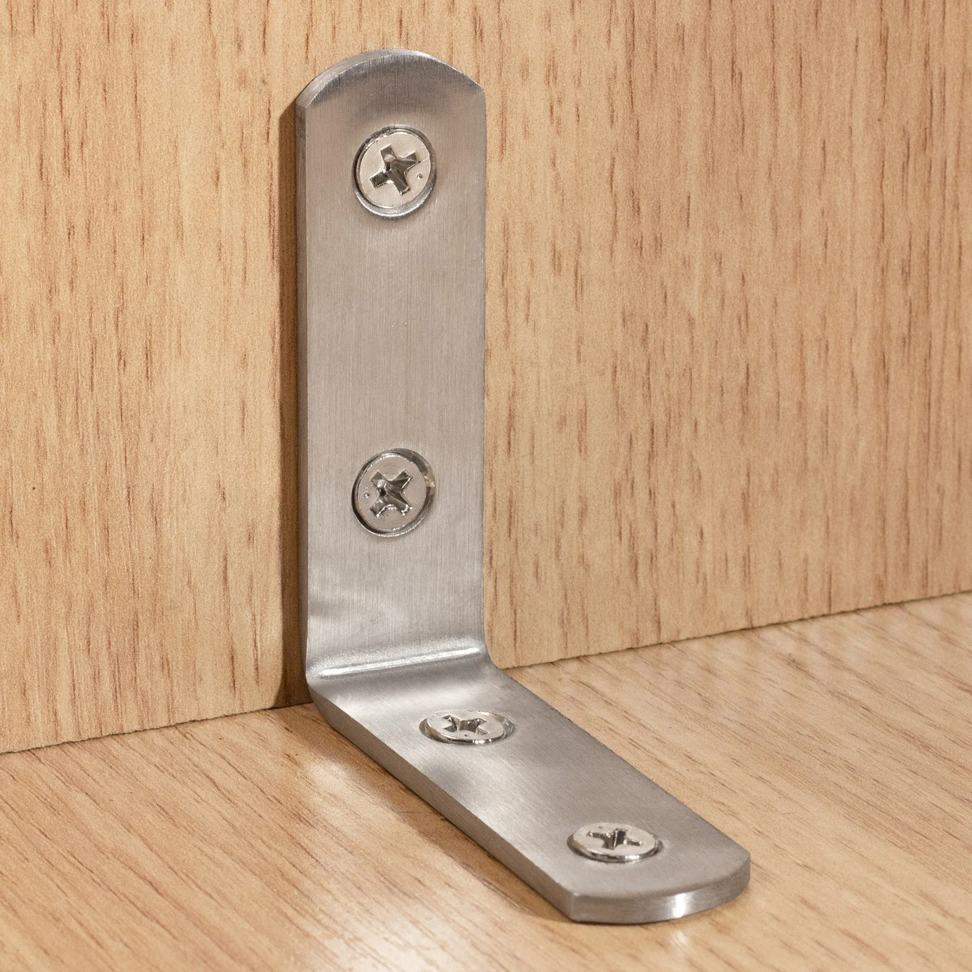 10PCS L Shaped Corner Brackets 90 Degree Right Angle Stainless Steel Bracket for Wood Furniture Bedframe Cabinet wood furniture brackets