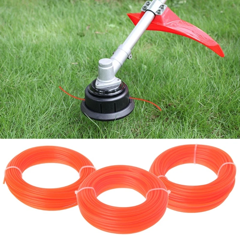 Nylon Trimmer Line Brush Cutter Rope Lawn Mower Wire 2/2.4/3mm x 15M